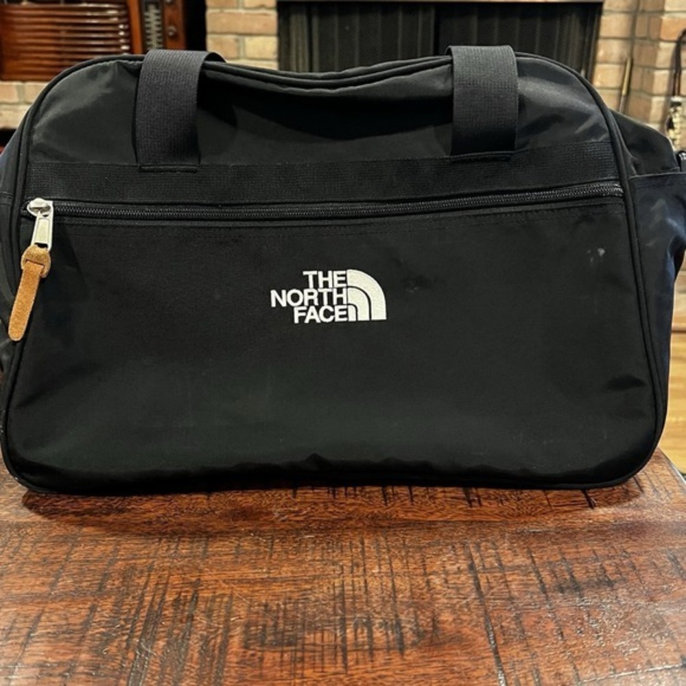 Vintage The North Face Cordura Duffle Bag Black Nylon‎ Gym Travel Tote
